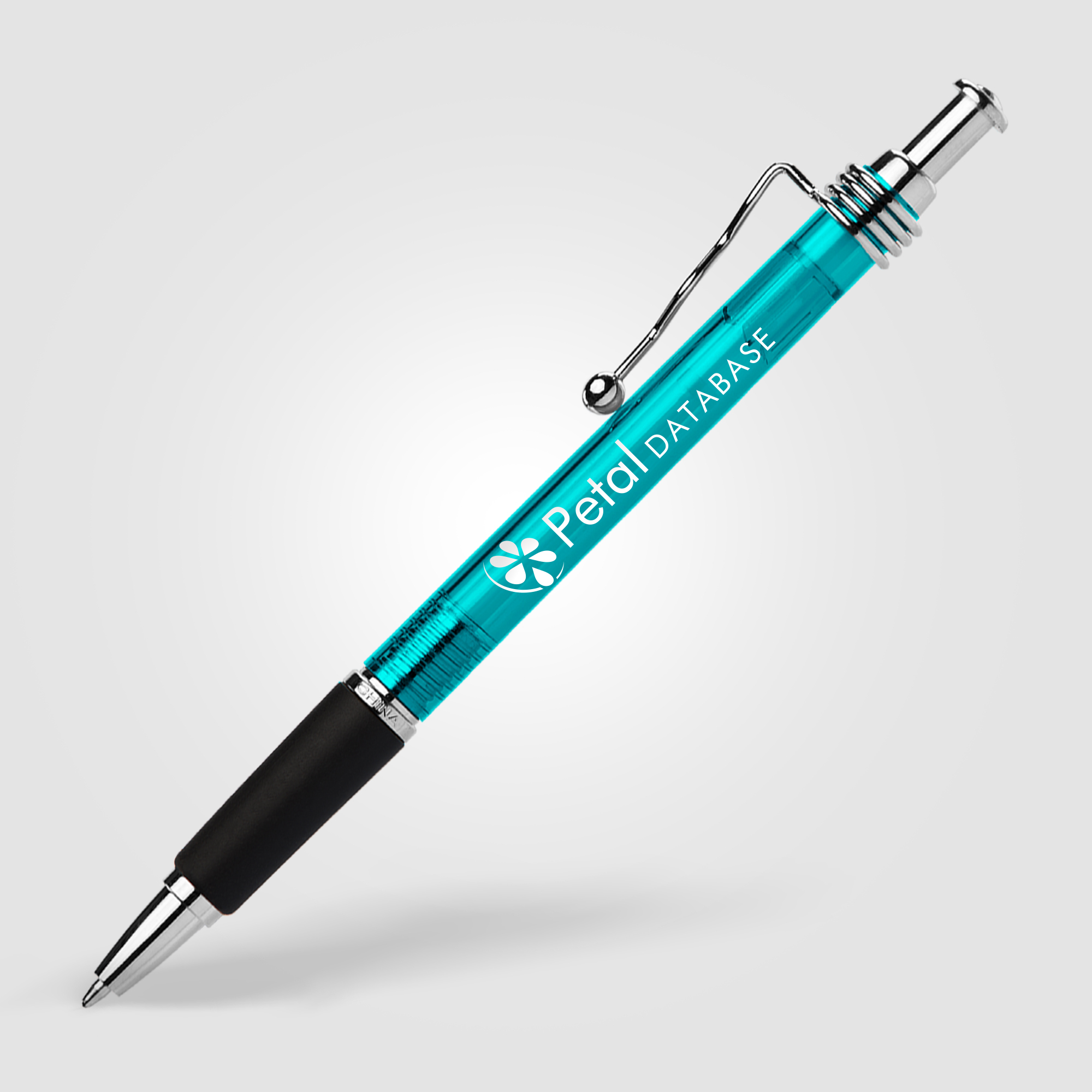 Stylo à bille publicitaire - Marley Bleu clair translucide